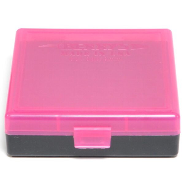 Berrys Box 380/9mm Snap Hinged 100 Rounds #001 Pink/Black