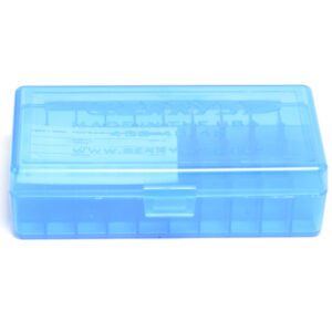Berrys Box 10mm/45 Acp Hinged Top 50 Rounds Blue