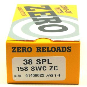 Zero Reload 38 Special 158 Grain Semi-Wadcutter (50)