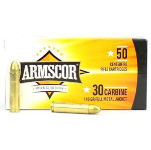 Armscor USA 30 Carbine 110 Gr Brass FMJ (50)