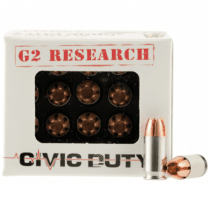 G2 Research 380 ACP 64 Gr Civic Duty Ammunition (20)