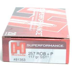 Hornady 257 Rob +P117 Grain SST (Super Shock Tip) Superformance (20)