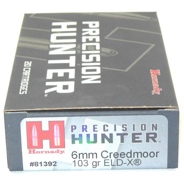 Hornady 6mm Creedmoor 103 Grain ELD-X (Extremly Low Drag) Hunting (20)