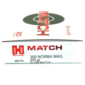 Hornady 300 Norma Magnum 225 Grain ELD-M (Extremly Low Drag) Match (20)