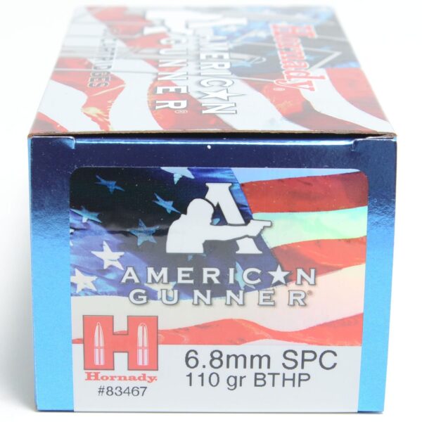 Hornady 6.8mm Soft Point 110 Grain Hollow Point Boat Tail With Cannelure American Gunner (50)