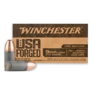 Winchester 9MM 115 Gr. FMJ USA FORGED (50)