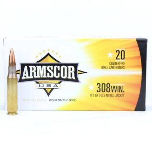 Armscor USA 308 Win 147 Gr FMJ (20)