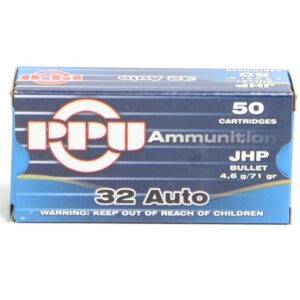 Prvi 32 Acp 71 Grain Jacketed Hollow Point (50)