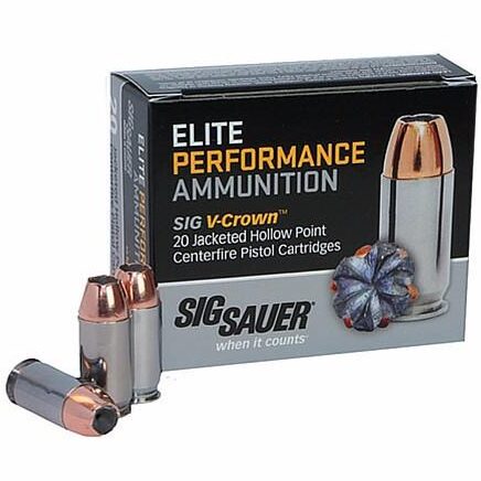 Sig Sauer 38 SPL +P 125 Gr V-Crown JHP (20)