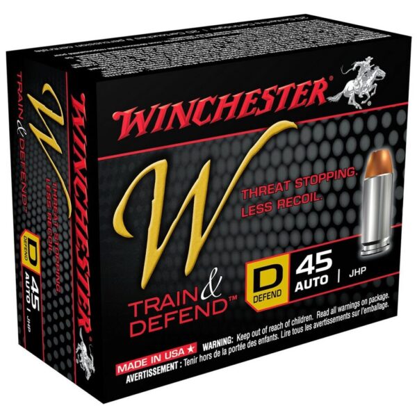 Winchester 45 ACP 230 GR Train and Defend JHP (20)