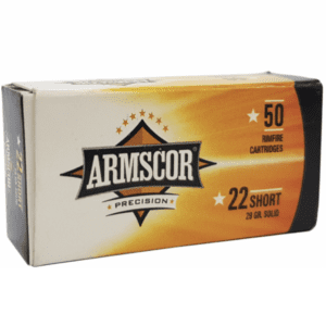 Armscor 22 Short 29 Gr Solid Point (50)