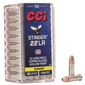 CCI 22 LR 32 Gr Copper Plated HP Stinger (50)