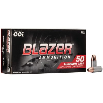CCI Blazer 9MM 147 Gr FMJ Aluminum Case (50)