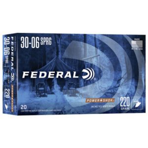 Federal 30-06 Springfield 220 Gr Power-Shok Speer Hot-Cor SP (20)
