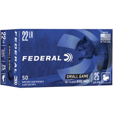 Federal 22 LR 25 Gr Shot Shell Game-Shok Shot #12 (50)