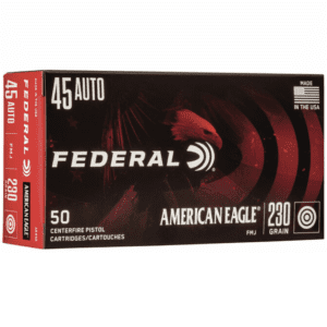 Federal 45 Auto 230 Grain American Eagle Full Metal Jacket 50 Rounds