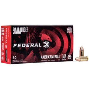 Federal 9mm 147 Gr American Eagle TMJ (50)