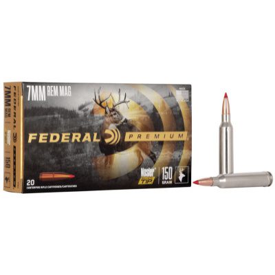 Federal 7mm Rem Mag 150 Gr Vital-Shok Nosler Ballistic Tip (20)