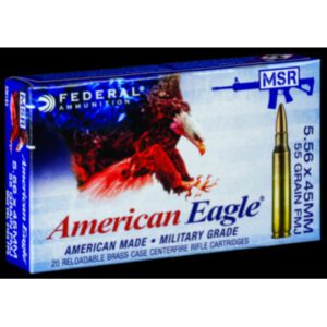 Federal 5.56 55 Gr. FMJ XM193 American Eagle (20)