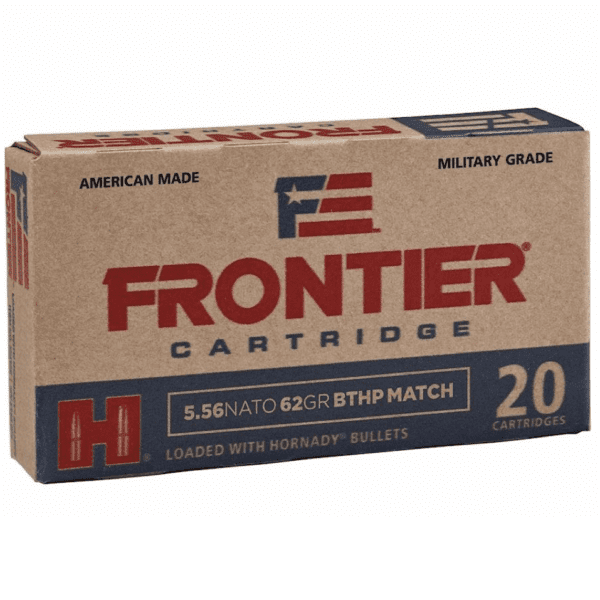 Frontier 5.56 Nato 62 Gr Hornady Boat Tail Hollow Point Match (20)