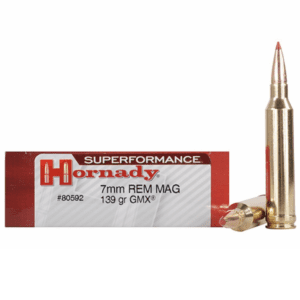 Hornady 7mm Rem Mag 139 Grain GMX (MonoFlex) Superformance (20)