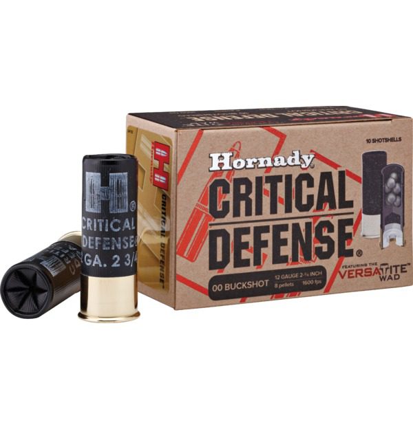 Hornady 12 Ga 00 Buckshot Critical Defense (10)