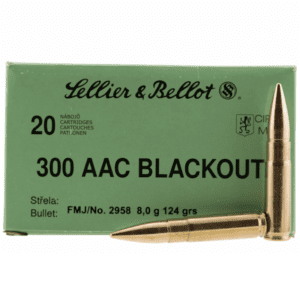 Sellier & Bellot 300 AAC Blackout 124 Gr FMJ (20)