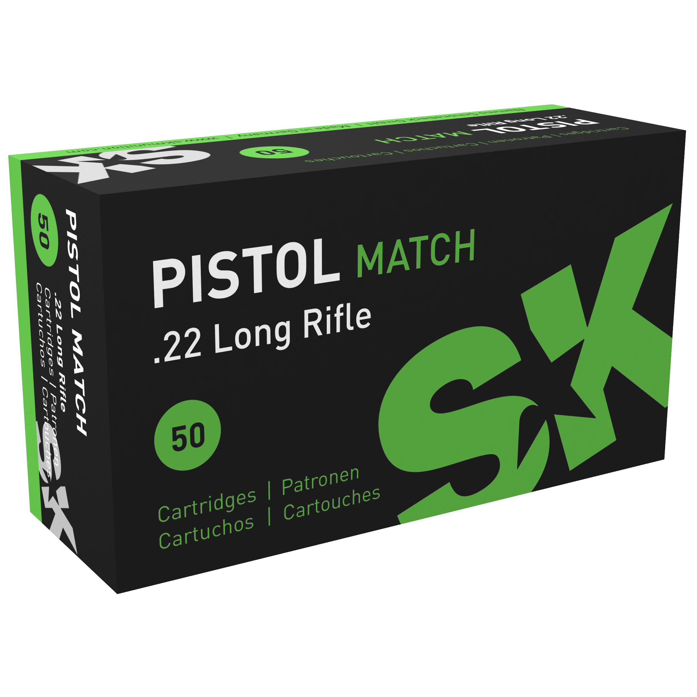 SK 22LR 40 Grain Solid Pistol Match Ammunition (50 Rounds)