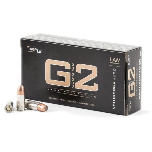 Speer 9MM 147 Gr Gold Dot G2 Duty Ammunition HP (50)
