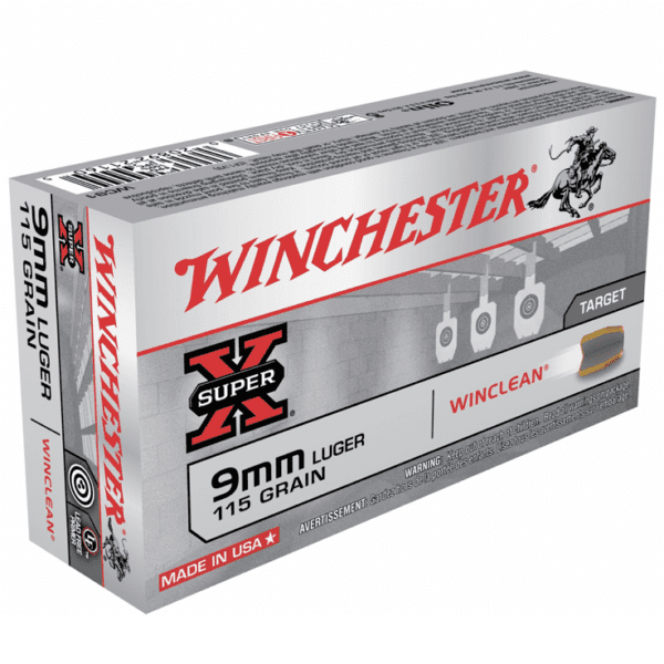 Winchester 9mm 115 Grain WinClean FMJ (50)