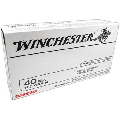 Winchester 40 S&W 180 Gr Bonded JHP (50)