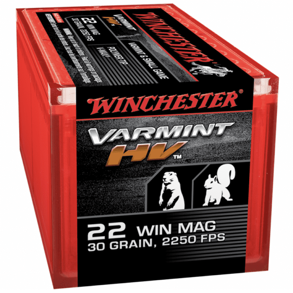 Winchester 22 WMR Mag 30 Gr JHP Polymer Tip Varmint HV (50)