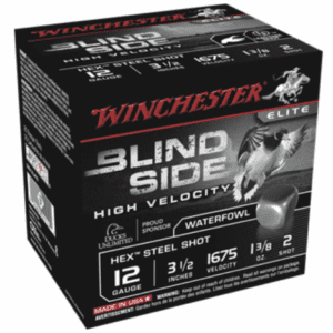 Winchester 12 Gauge 3.5" 1-3/8 oz 2 Shot Blindside (25)