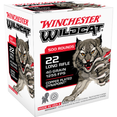 Winchester 22 LR 40 Grain Wildcat (50 Rds, 500 Rds)