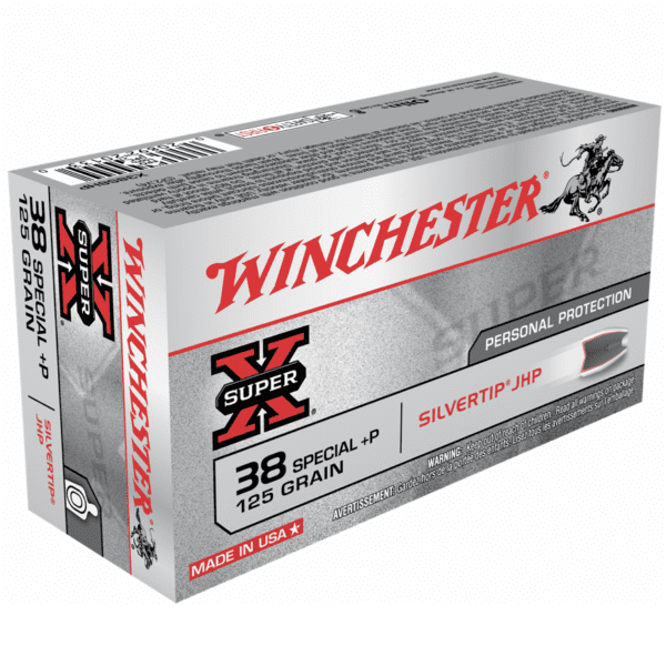 Winchester 38 Special +P 125 Gr Silver Tip JHP Super X (50)