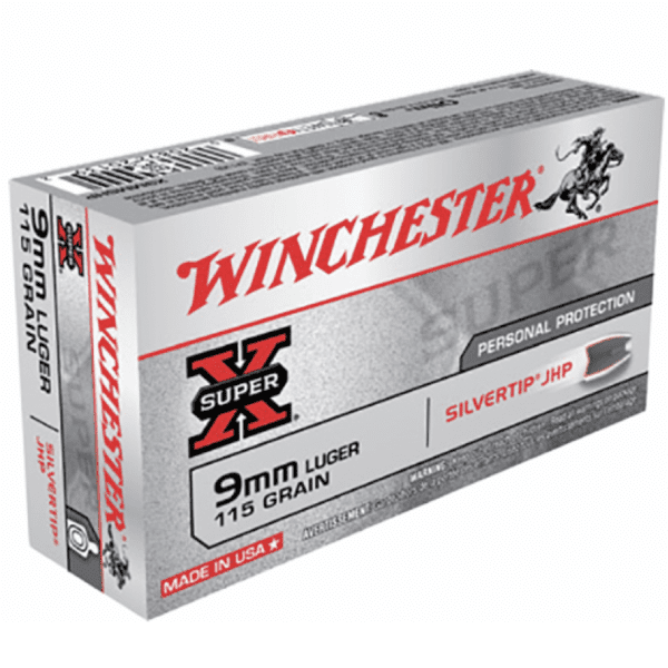 Winchester 9mm 115 Grain Hollow Point / Silver (50)