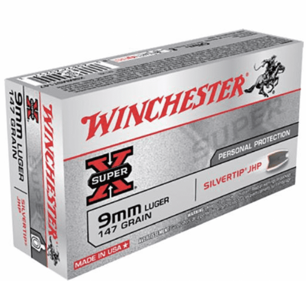 Winchester 9mm 147 Gr JHP Silver Tip (50)
