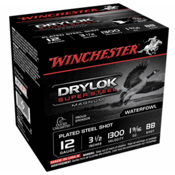 Winchester 12 Gauge 3.5" 1-5/8 oz BB Shot Drylok (25)