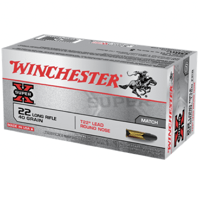 Winchester 22 LR 40 Grain Lead Round Nose (50) Super X Target