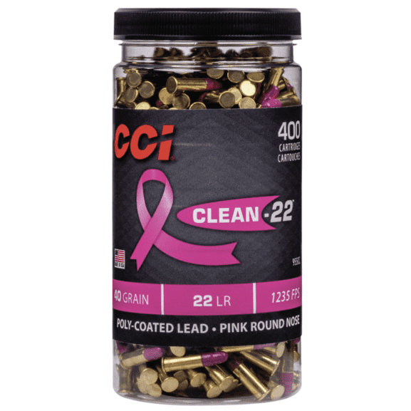 CCI 22 LR 40 Grain Lead Round Nose Clean-22 (400) "Pink"