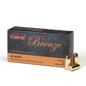 PMC 32 Acp 60 Grain Jacketed Hollow Point (50)