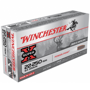 Winchester 22-250 Rem 64 Grain Power Point (20)
