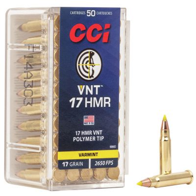 CCI 17 HMR 17 Gr VNT Polymer Tip (50 & 125 ct.) - 50 Rounds