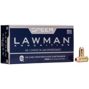 Speer 40 S&W 165 Gr Total Metal Jacket Lawman (50)
