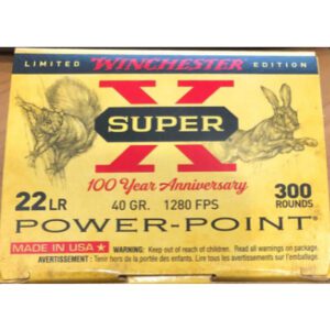 Winchester 22 LR 40 Gr Super X Power Point (300) Limited Edition