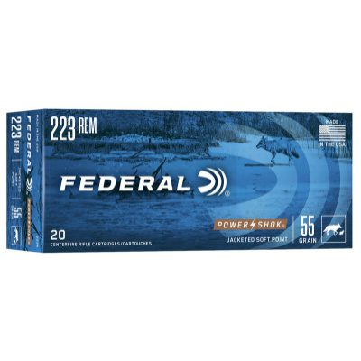 Federal 223 Rem 55 Gr Power-Shok JSP (20)