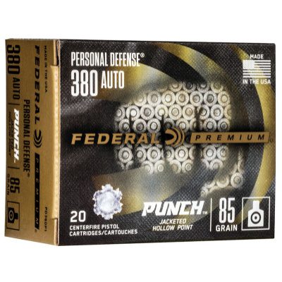 Federal 380 ACP 85 Gr Personal Defense "Punch" (20)