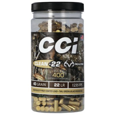 CCI 22 LR 40 Grain Lead Round Nose Clean 22 (400) "Camo"