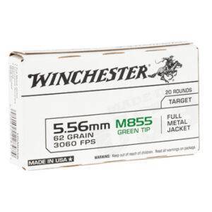 Winchester Ammunition 5.56 NATO M855 62 Gr Green Tip FMJ