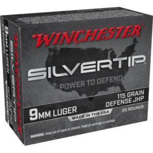 Winchester 9mm Luger 115 Grain JHP (20) Silvertip